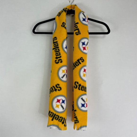 Pittsburgh Steelers Fleece Fringed Scarf - Picture 4 of 4